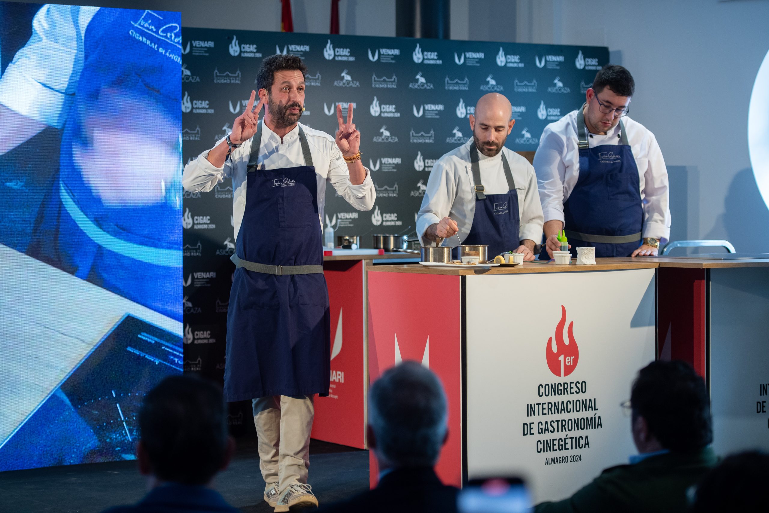 Chefs nacionales con estrellas Michelin cocinan en el Primer Congreso Internacional de Gastronomía Cinegética